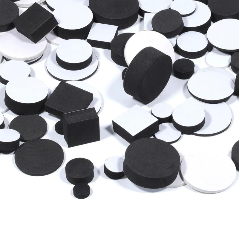 Adhesive-Backed Round Cushion Grip Set, Dense 40 Count for Speaker Feet, Quiet Contact, Scratch Guard and Home Care