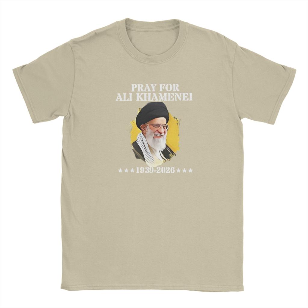 Harajuku T Shirt Beach SSeyyed Ali KKhaUnisexei Novelty T Shirts 100 Cotton Tee Shirt for Unisex Cheap Short Sleeve Clothing