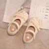 New Spring and Autumn Girls' Trendy Chinese Style Embroidered Soft-soled Leather Shoes