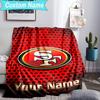 Custom Name Blanket Faithful 49ers football Blanket Bedding Blanket for Travel, Camping, Living Rooms, Offices, Sofas, Fan Christmas gift