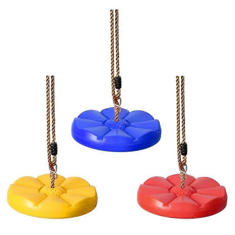 Outdoor Indoor Climbing Hanging Plate Plastic Disc Octagonal Petal Children Swing, Random Color Delivery