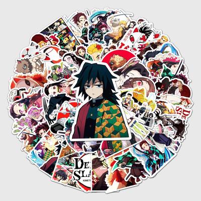 Demon Slayer Japanische Anime Graffiti Aufkleber: 50-teiliges Set für DIY Skateboards & Gepäck