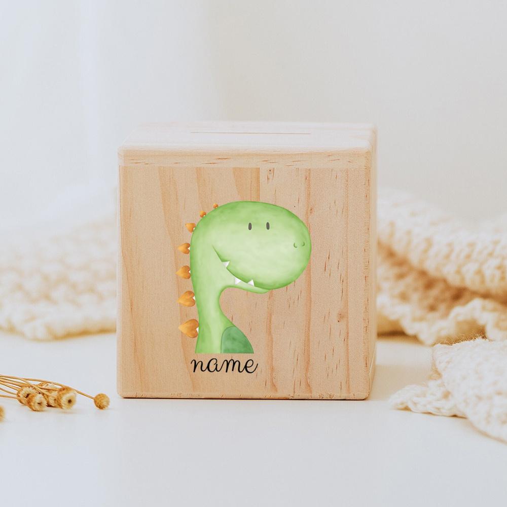 Skarbonka Personalizowana dziecięca skarbonka z kreskówkową nazwą, spersonalizowany skarbonka prezent na chrzest spersonalizowane prezenty wielkanocne dla dzieci