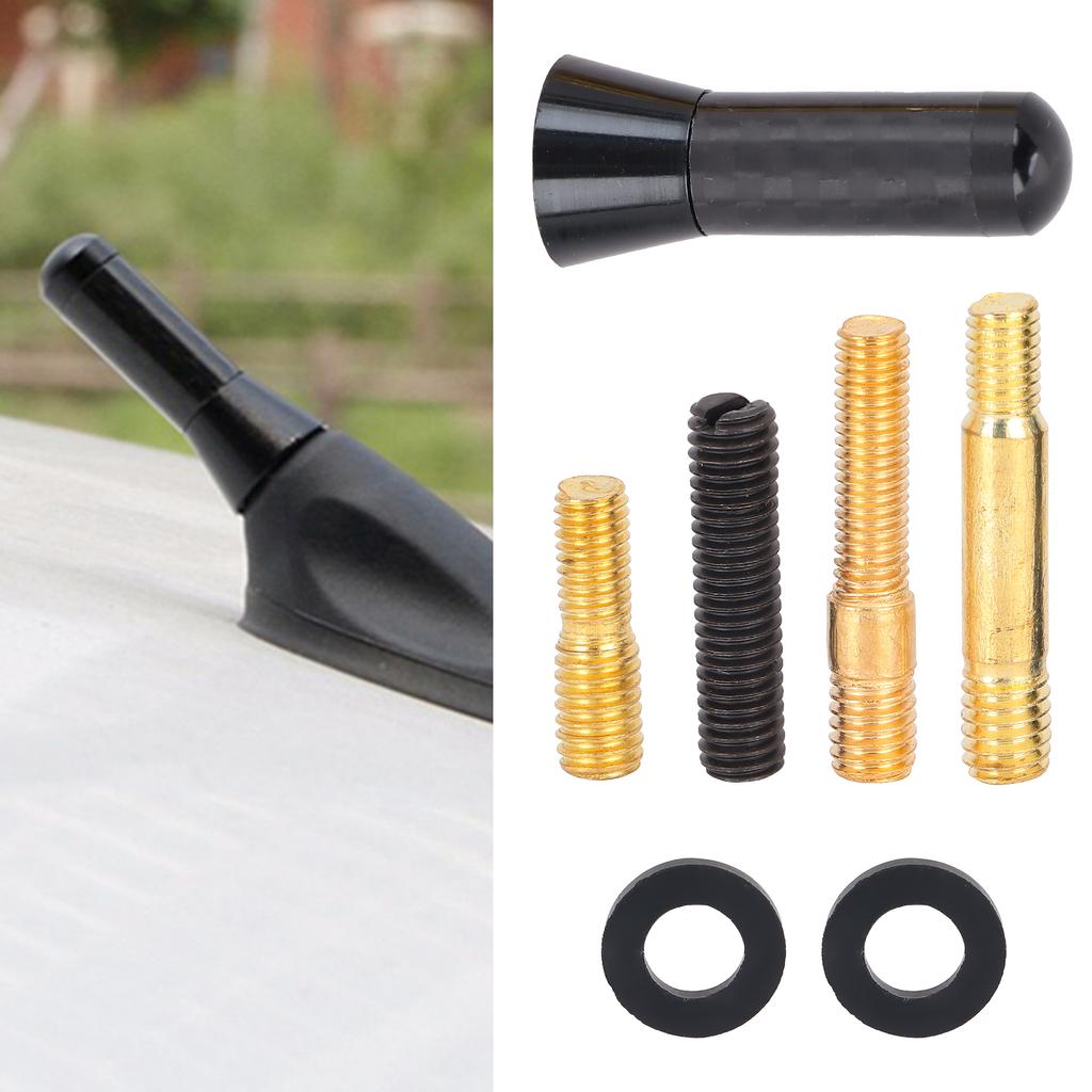 3.5cm1.4in Antenna Short Aluminium Alloy Carbon Fiber Automobile Modification Universal