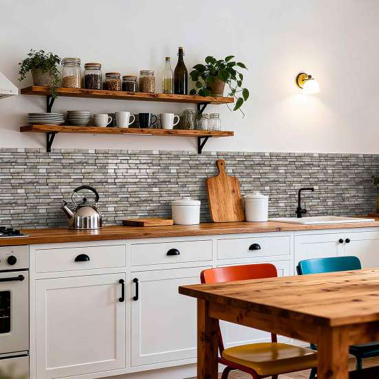 Wall Renovation Stickers Peel And Stick Backsplash, 3D Brick Panels, Self Adhesive Heat Resistant Stove Cover Tile, Faux Stone Wallpaper, On