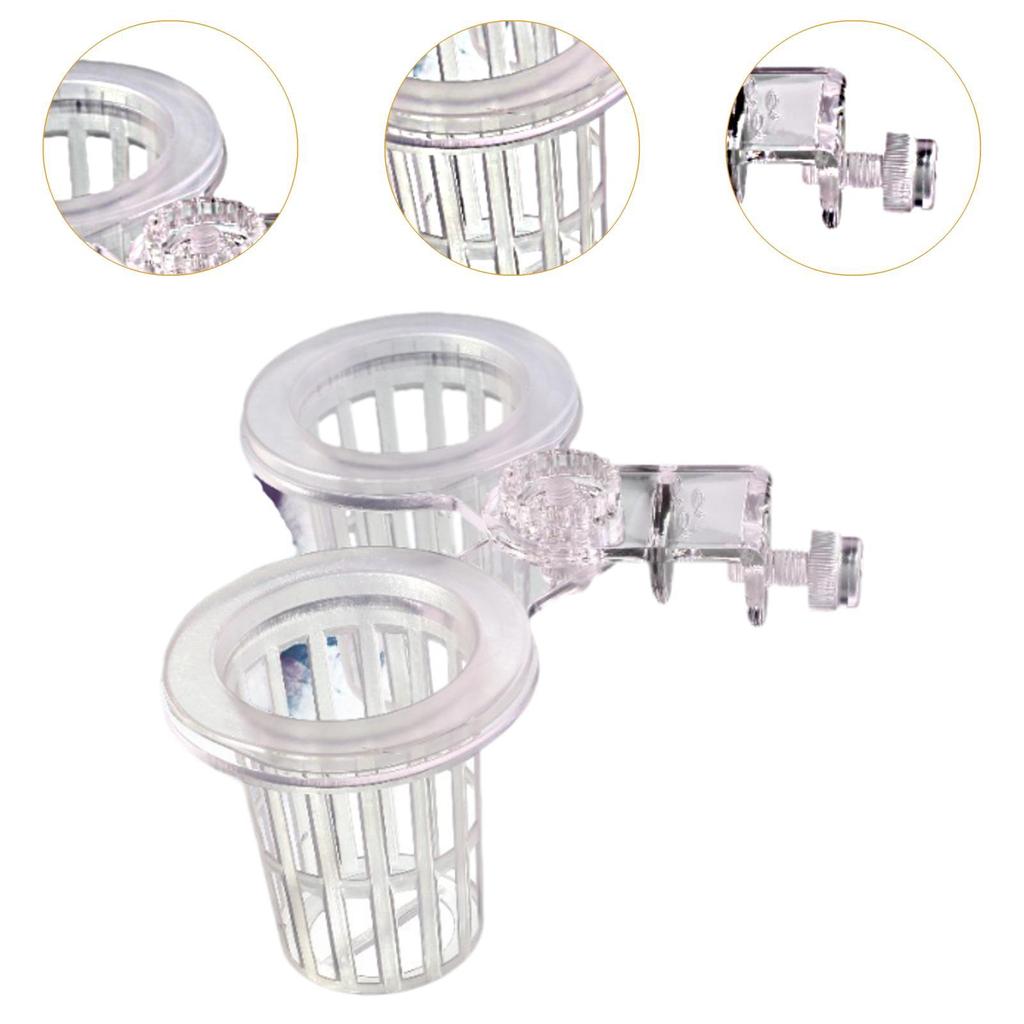 Fish Tank Planter Accessory Container Aquarium Plant Cup Fish Tank Plant Cup