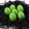Simulation Easter Eggs Wooden Fake Eggs 2.3 Inch Solid Eggs 6pcs