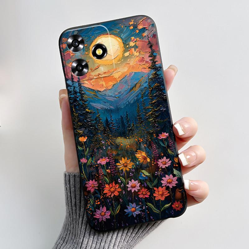 For ZTE V50 Design 4G V 50 Smart Case Cute Rabbit Black Soft Silicone Cover For ZTE Blade A73 4G Axon 50 Lite Phone Case Fundas