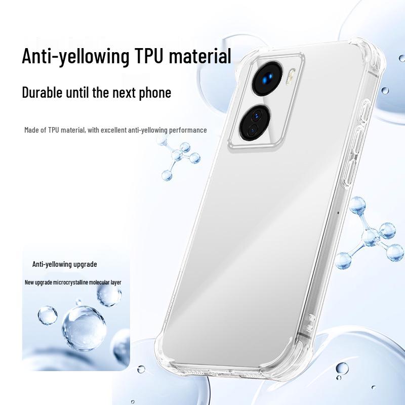 iQOO Z6/Z6X Transparent TPU Drop-proof Airbag Phone Case - Full Coverage, High-end Feel