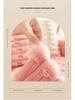 Exclusive Plush Rabbit Fur Sofa Cushion: Autumn/Winter Non-Slip Thickened Seat Cover