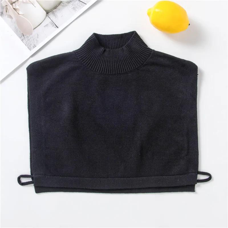 Women Winter Sweater Decoration False Collar Ladies Turtleneck Stand Fake Collar Adjustable Half-Shirt Blouse Top Accessories