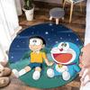 Best Seller! Classic Cartoon Doraemon Print Round Carpet Surprise Gift for Boys and Girls Bedroom Mat Living Room Sofa Study Rug