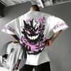 2026 Summer New Arrival Pokémon Gengar Tshirt Plus Size Mens Sportswear Outdoor Training  Fitness Family Matching Outfits Top