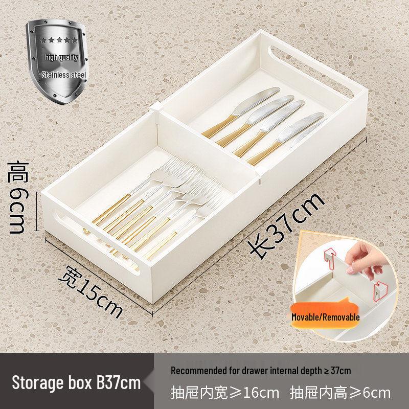 Qiwei Wooden Horizontal Knife Block for Kitchen Drawers