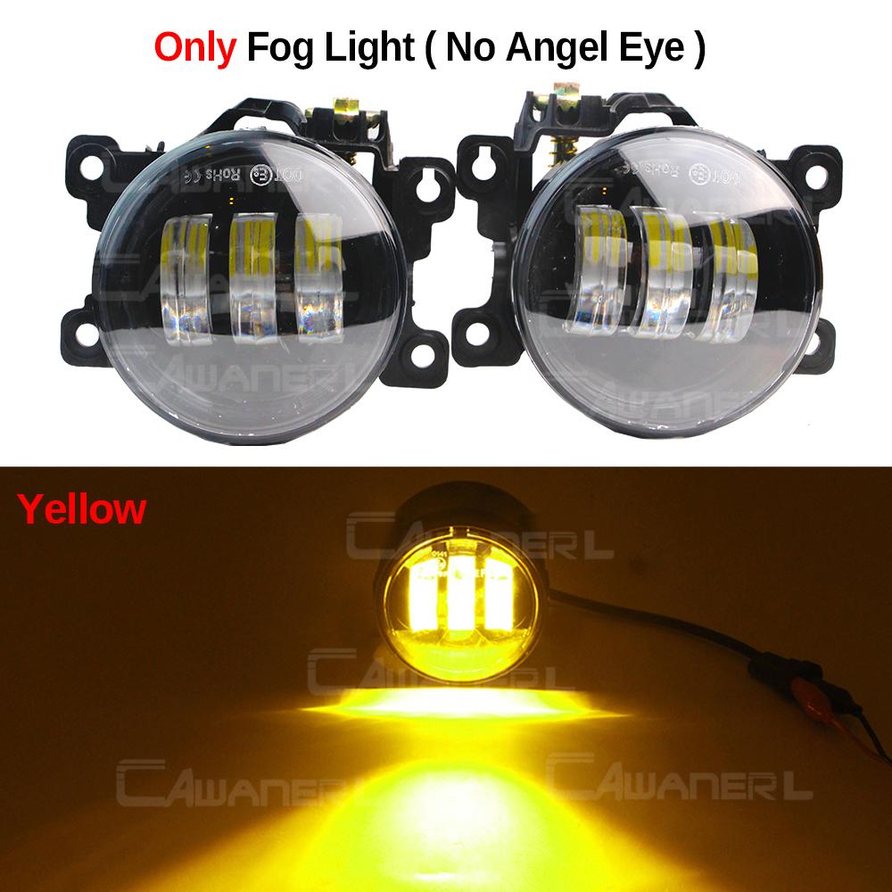 2 Pieces 30W 6000LM LED Fog Light Angel Eye Daylight For Suzuki Swift Sport 2007-2020 H11 Canbus Car Front Fog Lamp DRL Assembly