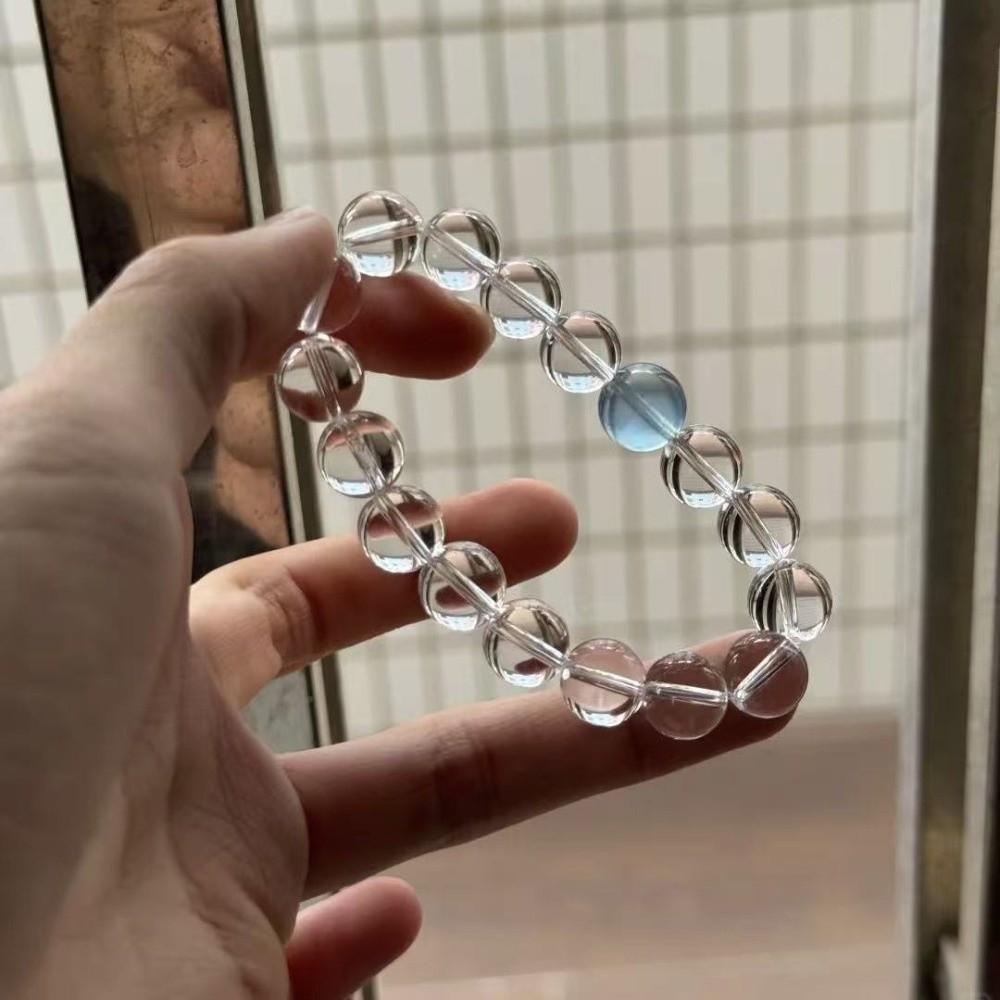 Elastic Crystal Beads Bracelet Hand Jewelry Vintage Beaded Bracelet Clear Crystal Bracelet Gift