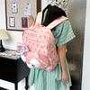 Shirley Rose backpack is versatile and cute cartoon Duffy plush face bag college students class school bag travel backpack