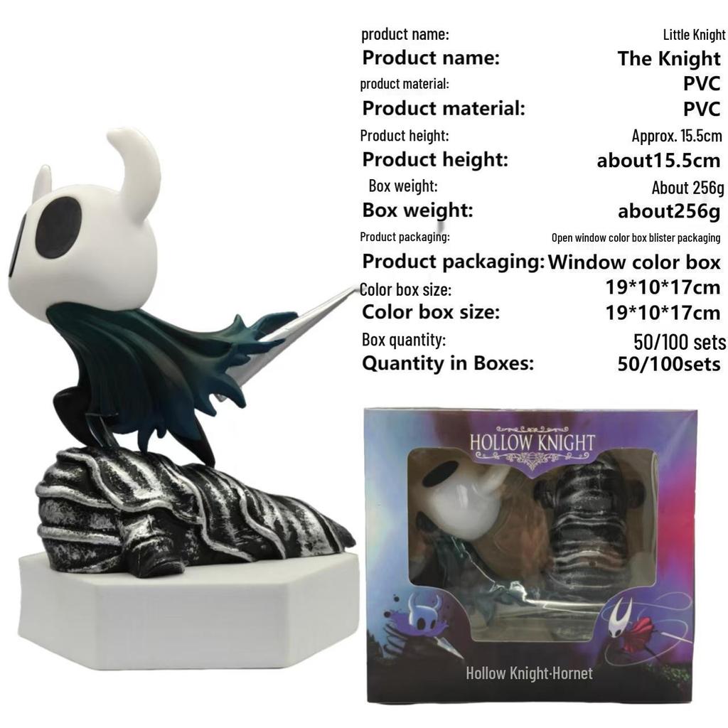 Hollow Knight Action Figure Set: Knight, Hornet, Quirrel - Trendy Desk Ornaments