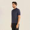 FERRAROMILANO Two-Tone Collared Knit Blue (Am0Gtsy25143)