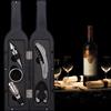 5 In 1 Red Wine Bottle Opener Corkscrew Tool Set Bottle Shaped Holder