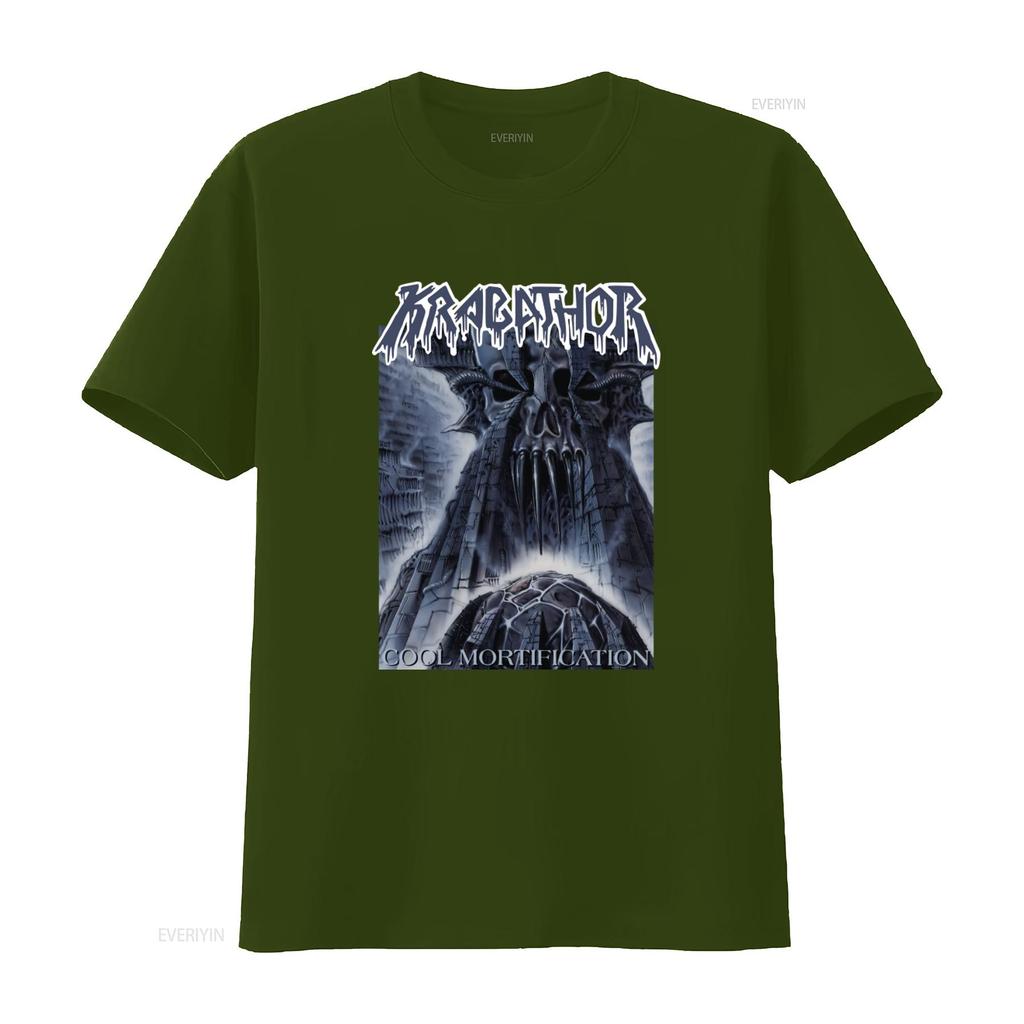 New Dtg T Shirt Krabathor Cool Mortification Gothic Skull Design Size S 7XL Vintage Washed Comfortable Casual Unisex Stretched