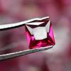 Certified Natural Red Ruby Flawless Square Cut 4 Pcs 5x5 Mm Lot Loose Gemstone Ns-173