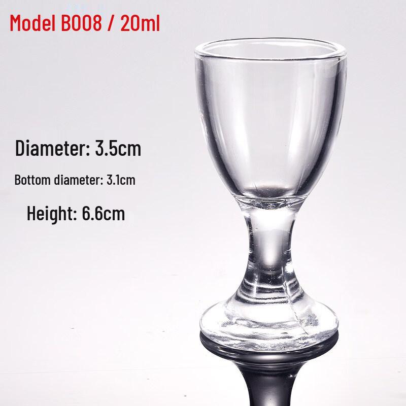 Boliduomi Commercial Thickened Glass Shot Glasses (10-Pack)