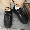 Fashion Quality Black and white casual men's sports shoes Minimalist designer style Daily street walking Handsome young outdoor shoes