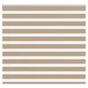 VidaXL Store Zebra Brown Sand Fabric Width 150.9 Cm Polyester, Zebra Roller Blind, Zebra Blind for Window, 4014558