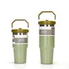30Oz stainless steel car cup ice cream cup straw vacuum cup coffee cup thermos cup water cup