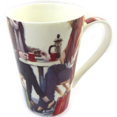 [N3217] - Caneca grande de porcelana 'Best Friends' - 12x8 cm (amigos)