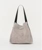 Re Rhee Cowhide Strap Hobo Bag Gray