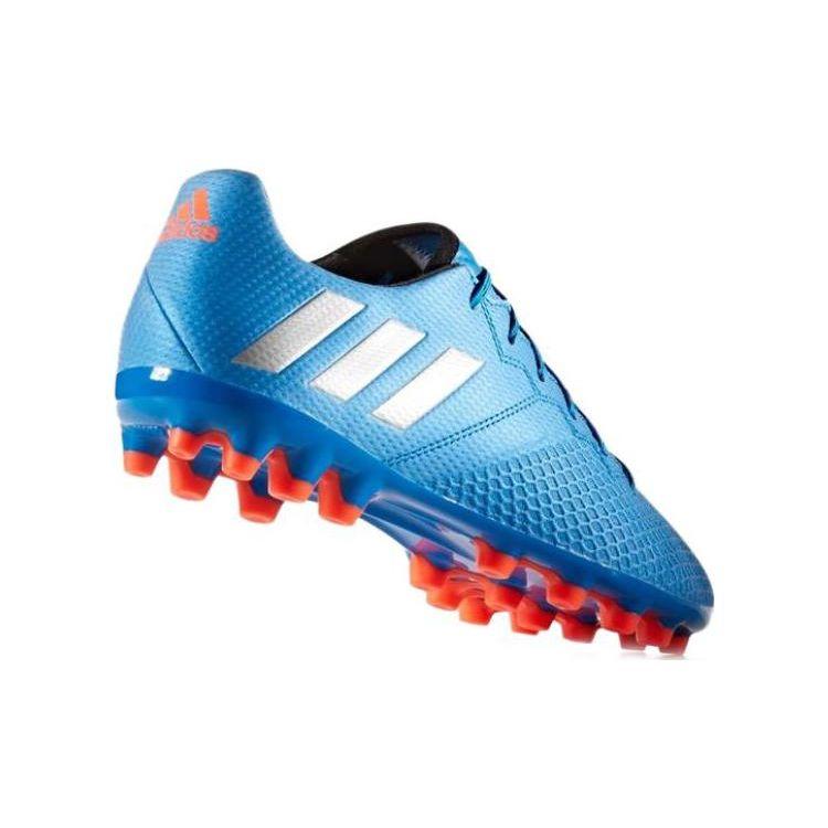 Adidas Messi Round Toe Lace-Up AG (Rubber Short Studs) Leather Shock Absorbing Non-Slip Wear-Resistant Soccer Shoes Men Soccer Shoes S80536