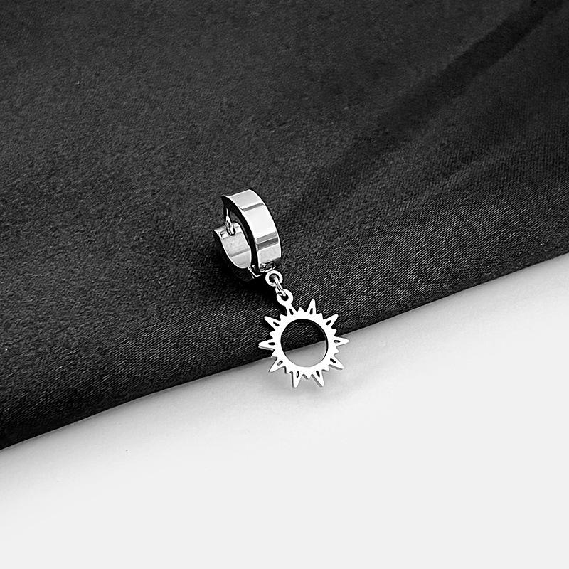 Simple And Small Love Stainless Steel Ear Buckle Creative Design Earrings Earclip Ear Jewelry
