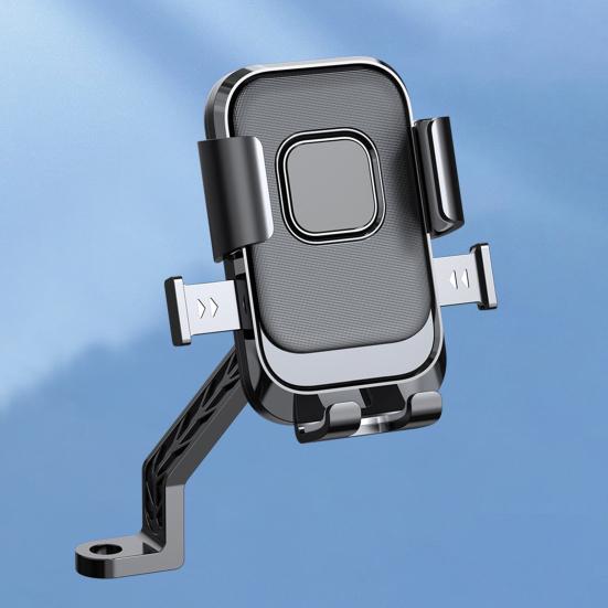 Bike Phone Holder Anti-Shake High Stability Simple Installation Universal Motorcycle Handlebar Phone Mount Bracket Bike Supplies