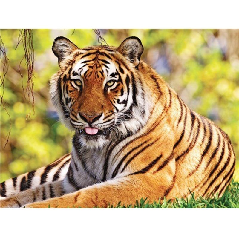 Tiger DIY 5D Diamant Malerei voller Platz/Runde Bohrer Tier Diamont Stickerei Kreuzstich Strass Mosaik Home Decor Geschenk