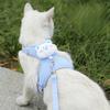 Adjustable Cat Harness Leash for Outdoor Travel Walking Soft and Breathable Pet Harnesses for Cat Kitten Puppy