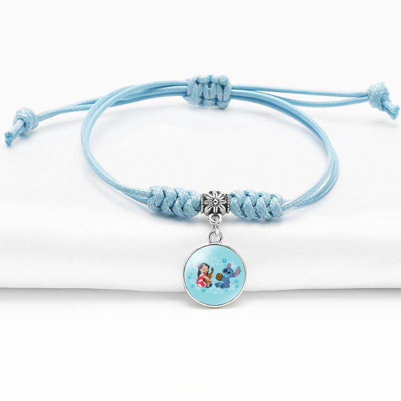 Anime Stylish Bracelet With Adjustable Blue Cord For Use Unisex