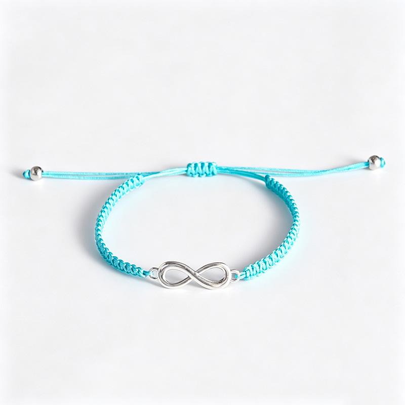 Infinity Symbol Friendship Bracelet: Handmade Woven Rope for Couples & Best Friends