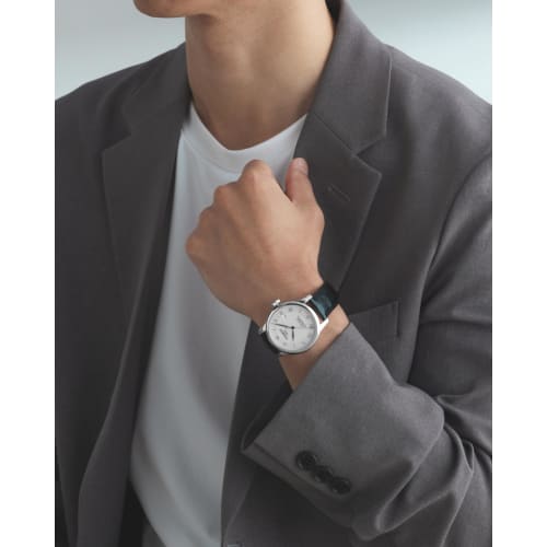 Tissot Le Locle Automatic Powermatic 80 Watch, Silver Dial, Leather Strap, Men's, T0064071603300