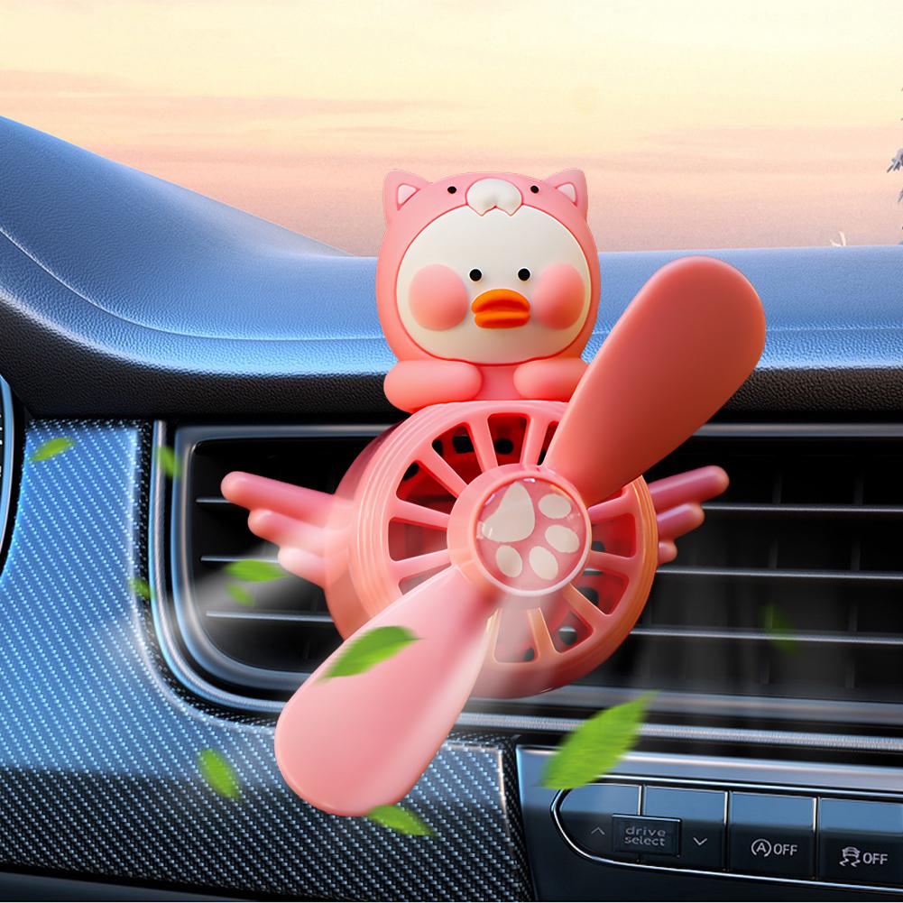 Car Decoration Incense Dispenser Pilot Rotating Propeller Air Outlet Car Ornaments Aroma Diffuser Cartoon Cute Accessories