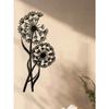 Metal Dandelion Sculpture Wall Art Modern Home Decor Unique Wall Hanging Gift