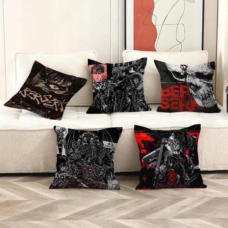 Berserk Anime Pillow Anime Pillow Sofa Bed Head Pillow Cover Cushion Cover 45x45 cm Fashion