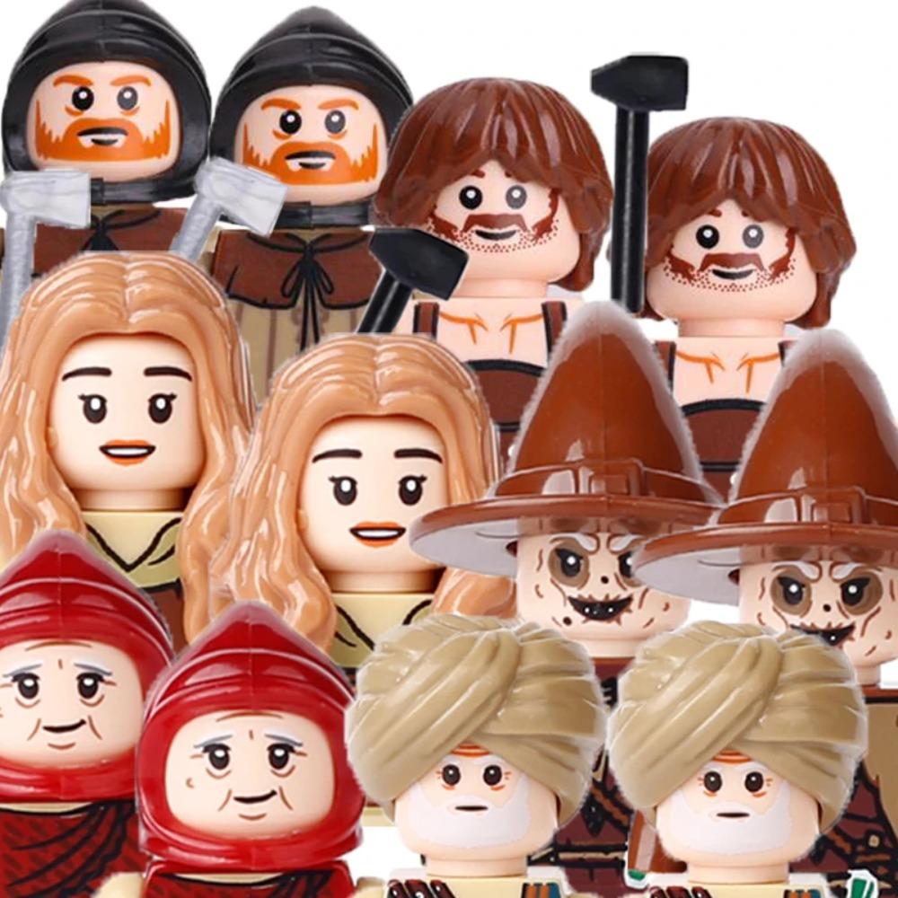 Medieval Military Building Blocks Solider Figures Gifts Weapons Shields Helmets Lionheart Teutonic Knights Militiaman Farmer MOC