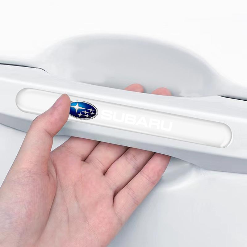 4 szt. Przezroczysty Ochraniacz Krawędzi Drzwi Samochodowych Naklejka Paska Zderzaka Dla Subaru Legacy LEVORG WRX Outback XV Forester Ascent Exiga SOLTERRA Tribeca