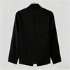 Autumn Men's Fashion Hollow Metal Buckle Performance Suit Solid Color Slim Fit Blazer