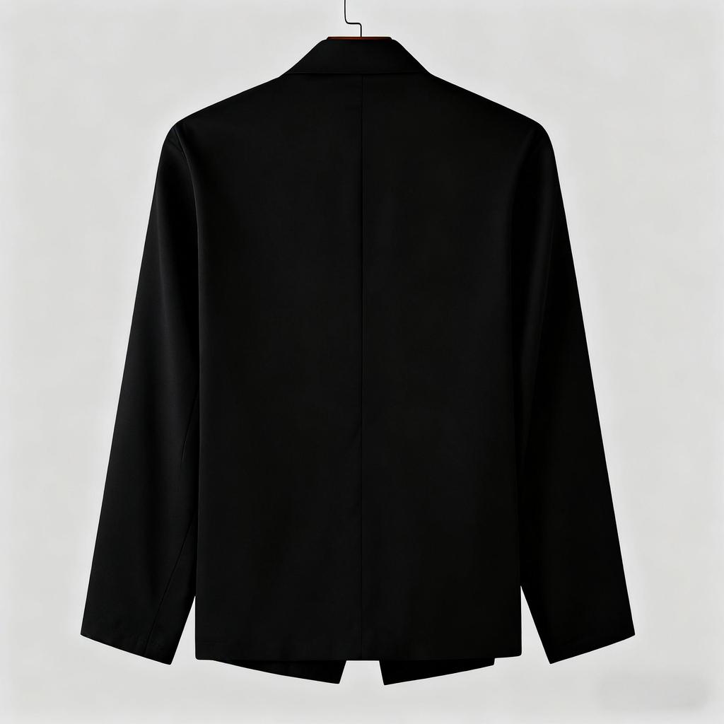 Autumn Men's Fashion Hollow Metal Buckle Performance Suit Solid Color Slim Fit Blazer