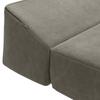 Foldable Sofa Bed Light Grey 200 X 70 X 10 Cm Velvet