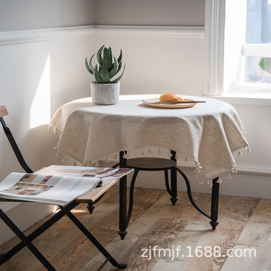 Cloth Dad For Bohemian Beige Fringed Square Dining Table Cloth Round Table Cloth Coffee Table Cover Napkin Placemat
