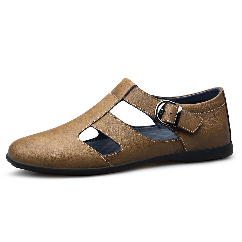 8284 Men'S Shoes Sandals Hollow Hole Shoes Summer Low-Top Feet Cowhide Surface Business Gentleman Bag Head Leather Shoes